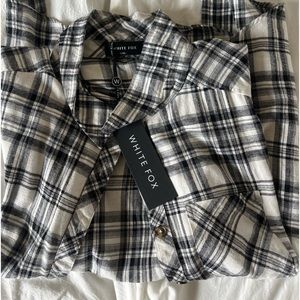 WHITE FOX FLANNEL | NWT | SIZE L/XL